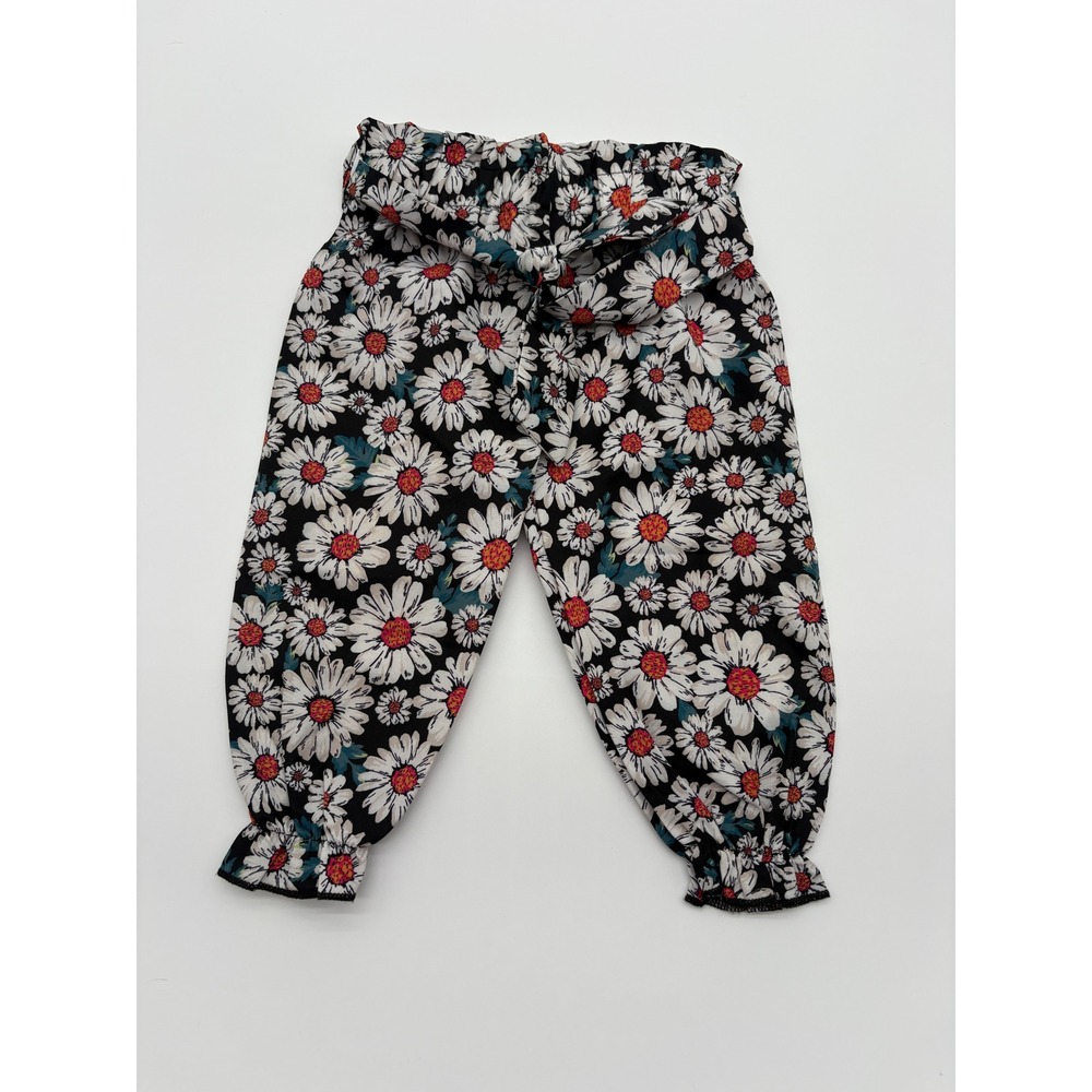 Floral vintage balloon Pants vintage girls Size 12-18M  EUC Daisy Paper bag